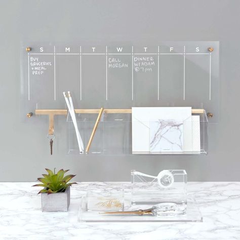 Weekly Wall Calendar, Dry Erase Calendar, Wall Planner, Wall Accessories, Wall Organization, Home Design Decor, Ballard Designs, Office Organization, Office Accessories