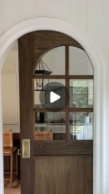 Simpson Door Company on Instagram: "Okay, y'all almost broke the internet last time we shared this @werethewhites_ project... 👀  Just when we thought this arch-top dupe couldn't get any better - Emily let us in on some BTS footage!  "Smartest and easiest way to get the arched pocket door look we were going for (at a fraction of the cost) was buying a square door from @simpsondoorco and framing out the doorway as an arch with drywall. 🤍😍👍🏼"" Arched Pocket Doors, Arched Pocket Door, Door Company, Shutter Doors, Pocket Door, Pantry Door, Pocket Doors, Drywall, Shutters