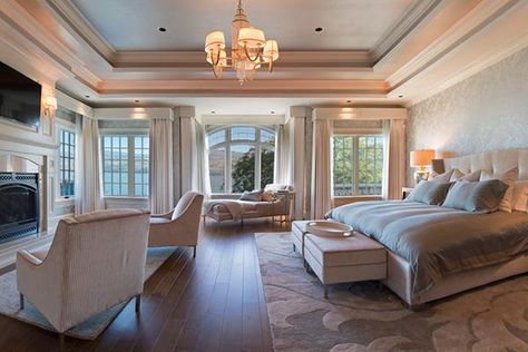 Big Fat Deal: This $11-million Kelowna mansion is luxury incarnate (photos) - BCBusiness Mansion Bedroom, Big Mansions, Parisian Interior, Luxury Room Bedroom, Bedroom Interior Design Luxury, Bedroom Deco, Luxury House Plans, Mansions Luxury, House Inside