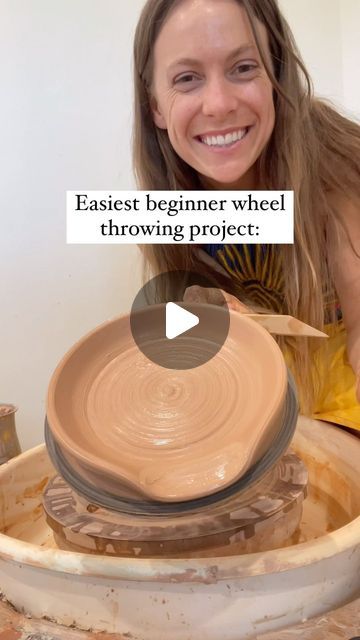 Everett Kinkade Smet on Instagram: "All my beginner students were successful with this project!! Been really enjoying my latest session with some pottery newbies @thepotteryatascadero 🎉 they are all doing great!   #pottery #ceramics #wheelthrowing #potterswheel" Things To Make With Pottery Wheel, Ceramic Projects For Beginners, Easy Beginner Pottery Projects, Wheel Throwing Tips, Pottery On Wheel Ideas, Beginner Wheel Throwing, Easy Pottery Wheel Ideas, Beginner Ceramics Ideas, Potter Wheel Ideas