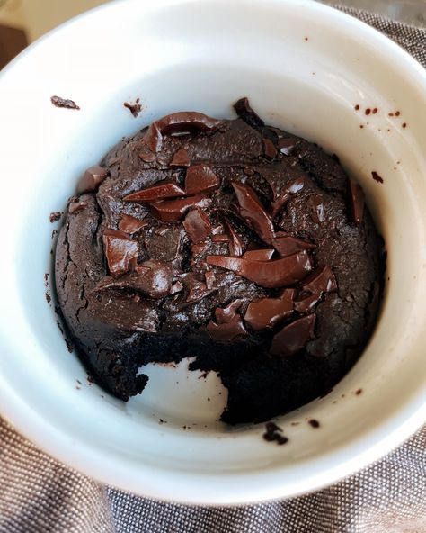 Brownie For One, Single Serve Brownie, Easy Brownie, Small Batch Baking, Brownie In A Mug, Sugar Free Maple Syrup, Fudgy Brownie, Single Serve Desserts, 3 Ingredient Recipes