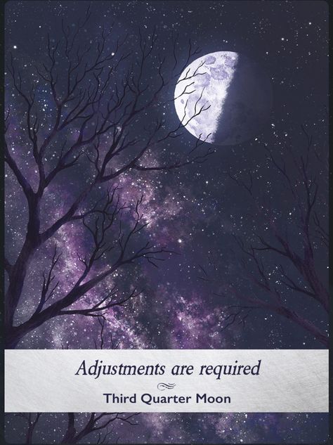 Monology Oracle Card, Third Quarter Moon, Moonology Oracle Cards, Zibu Symbols, Charm Casting, Energy Consciousness, Quarter Moon, Oracle Cards Decks, Angel Jimin