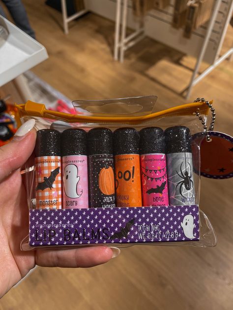 Halloween Makeup Products, Spooky Season Aesthetic, Pumpkin Inspo, Chapstick Lip Balm, Fall Lips, Season Aesthetic, Spooky Things, Halloween Things, Boo Basket