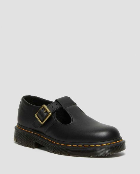 Doc Martens Mary Janes, Dr Martens Mary Janes, Dr Martens Mary Jane, Mary Jane Shoes Black, Black Dr Martens, Work Shoes Women, All Black Fashion, Black Industrial, Mary Jane Shoes Womens