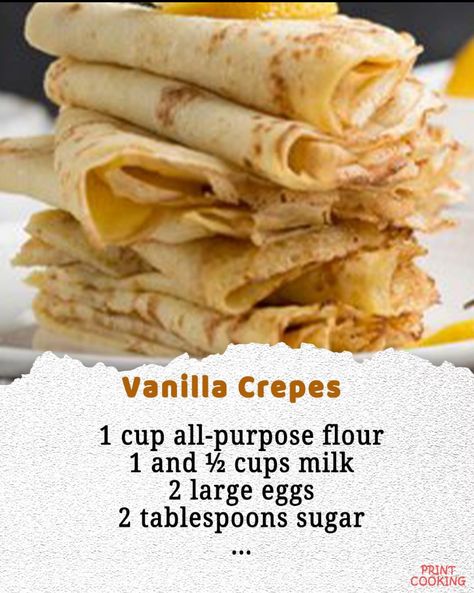 Crepe Pancake Recipe, Recipes Crepes, Crepes Sweet, Crepes Recipe Breakfast, Crepe Recipe Savory, Polish Dishes, Rustic Wreaths, Ukrainian Christmas, Easy Crepe Recipe