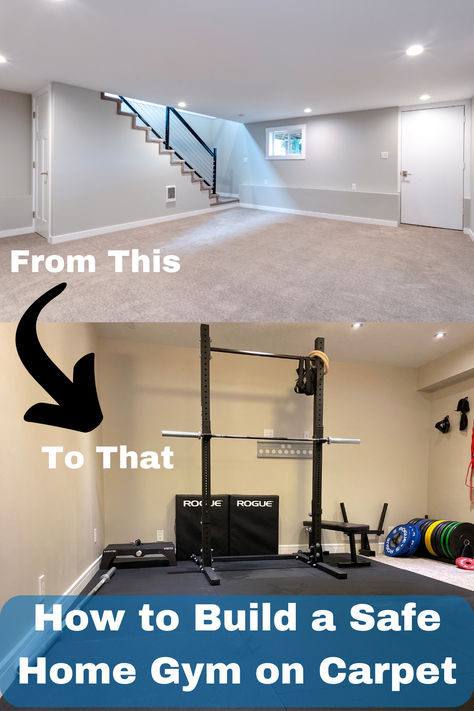 Basement Workout Room, Basement Home Gym, Basement Gym Ideas, Basement Living Room, Home Gym Basement, Home Gym Flooring, Workout Room Home, Basement Living, Basement Gym