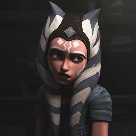 Ahsoka Pfps, Ahsoka Tano Clone Wars Icon, Ashoka Icon, Ahsoka Profile Picture, Ashoka Tano Pfp, Ahsoka Tano Nails, Ashoka Art, Ahsoka Season 7, Ahsoka Tano Season 7