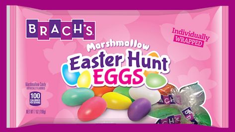 Brach’s Marshmallow Easter Hunt Eggs | Swistle Marshmallow Easter Eggs, Marshmallow Eggs, Easter Egg Candy, Spring Cupcakes, Beach Candy, Candy Egg, Nutter Butter Cookies, Easter Hunt, Candy Brands