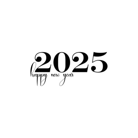 2025 Vision Board Logo, 2025 New Year Design, Happy New Year 2025 Design, New Year Widget, Happy New Year 2025, 2025 Wallpaper, 2025 Logo, Version Board, Logo Text Design