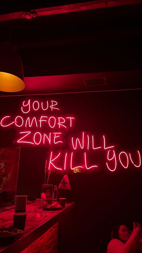 Your Comfort Zone Will Kill You, Can Ladies Kill, Alcohol Aesthetic, Poster Ideas, Comfort Zone, Vision Board, Lifestyle, Quick Saves, Black