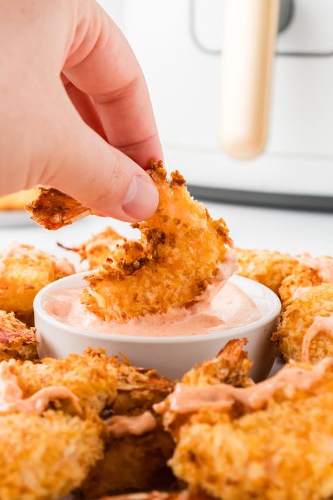 Crispy Panko Fried Shrimp Recipe - Fork To Spoon Panko Crusted Shrimp Air Fryer, Panko Shrimp Air Fryer, Panko Fried Shrimp, Shrimp Panko, Shrimp Air Fryer, Panko Shrimp, Panko Recipes, Fried Shrimp Recipe, Fried Shrimp Recipes