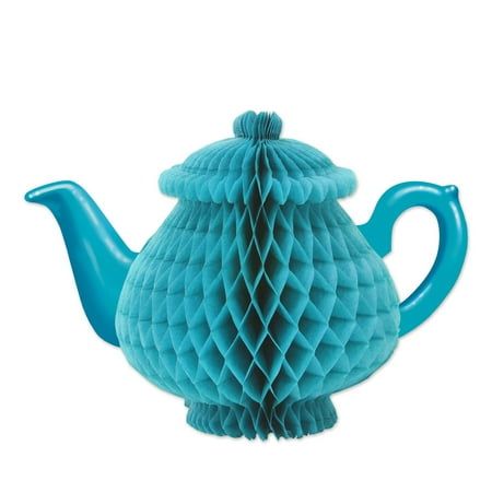 Tissue Teapot Centerpiece 7"- 12 Pack(1 Per Package) Description: Tissue Teapot Centerpiece , 1 per package , Theme: Alice In Wonderland, sold as 12 pack. Features Tissue Teapot Centerpiece. Size: 7", 1 per package . Theme: Alice In Wonderland. Model no: 1342-59947 Size: One Size.  Color: Blue. Teapot Centerpiece, Alice In Wonderland Teapot, Alice In Wonderland Decorations, Alice In Wonderland Tea Party Birthday, Girls Birthday Party Decorations, Blue Teapot, Mad Hatter Party, Teapot Design, Alice In Wonderland Birthday