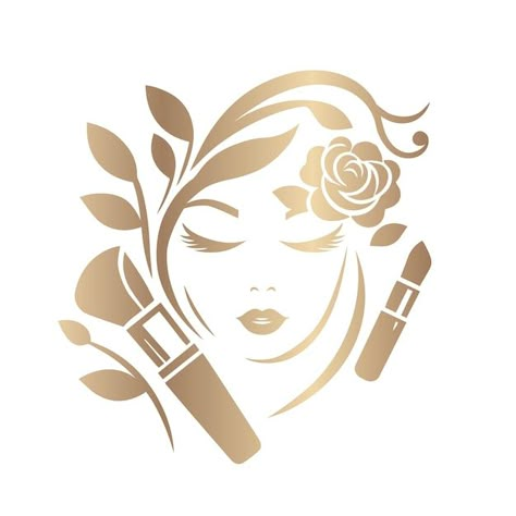 Beauty Icons Logo, Skin Care Logo Ideas, Beauty Shop Logo, Nc Logo, Logo Beauty Salon, Beauty Care Logo, Makeup Artist Logo Design, Spa Logo Design, Makeup Themes