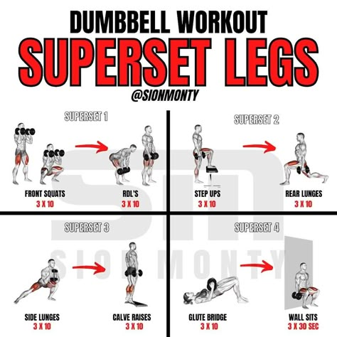 Dumbell Workout For Arms, Arm Workout With Dumbbells, Superset Arm Workout, Super Set Workouts, Dumbbell Workout Plan, Office Workouts, Dumbbell Leg Workout, Dumbbell Arm Workout, Dumbbell Workout At Home