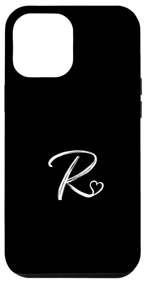 PRICES MAY VARY. This Beautiful Cute Pretty white personalized initial letter R with heart minimalist design on black makes a great and cute present idea for, mom, daughter, sister, woman teen girls. This initial R Heart design is a wonderful present idea for women and girls. A personalized letter R for yourself, your sister, wife, daughter, or friend, or simply a thoughtful present for any occasion throughout the year. Two-part protective case made from a premium scratch-resistant polycarbonate Letter R With Heart, Present Idea For Mom, R Heart, R Letter Design, Heart Minimalist, R Initial, Cute Presents, Buy Iphone, Sister Wife