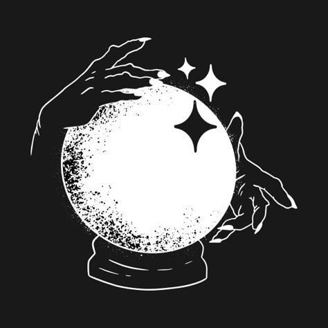 Witch Hands Crystal Ball, Witches Crystal Ball, Crystal Ball Graphic Design, Hand Holding Crystal Ball Drawing, Crystal Ball Drawing Simple, Crystal Ball Tattoo Design, Crystal Ball With Hands, Crystal Ball Hands, Crystal Ball Painting