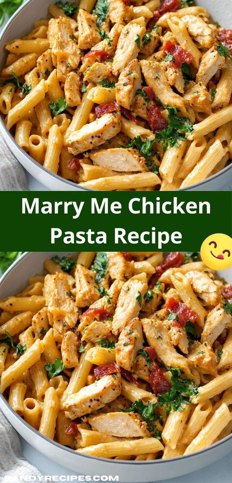 Need a family-friendly dinner option? Discover this Marry Me Chicken Pasta Recipe, designed for all ages. Its rich flavors and easy preparation make it a go-to choice for satisfying even the pickiest eaters. Marry Me Chicken Pasta, Chicken Pasta Casserole, Marry Me Chicken Recipe, Lemon Butter Chicken, Marry Me Chicken, Garlic Cream Sauce, Chicken Pasta Recipes, Dinner Plan, Sun Dried Tomatoes