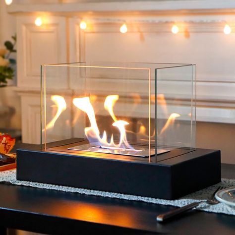 Amazon.com: Rectangular Tabletop Fire Bowl Pot with Four-Sided Glass 13.5" L Portable Tabletop Fireplace Clean Burning Bio Ethanol Ventless Fireplace for Indoor Outdoor Patio Parties Events : Home & Kitchen Tabletop Fire Bowl, Portable Fireplace, Ventless Fireplace, Clean Fireplace, Tabletop Fireplaces, Indoor Outdoor Patio, Tabletop Firepit, Ethanol Fireplace, Patio Party