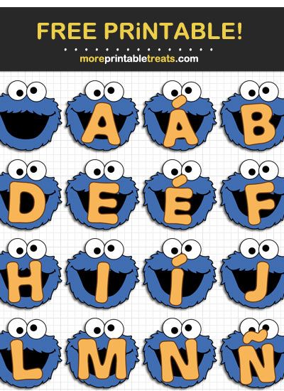 Cookie Monster Letters, Cookie Monster Party Favors, Cookie Monster Party Decorations, Cookie Monster Images, Baby Cookie Monster, Diy Party Banner, Cookie Monster Birthday Party, Monster Baby Showers, Daycare Classroom