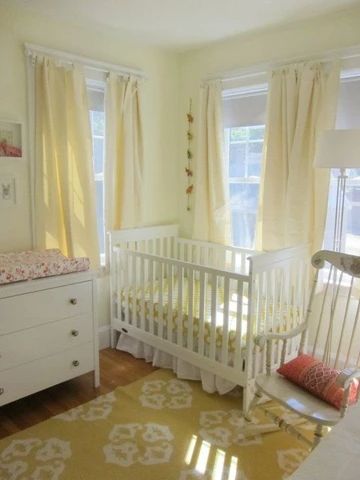 Baby Trend Colors for 2021 – Baby Aspen Gifts Yellow Baby Room, Baby Room Boy, Brown Crib, Calm Space, Small Condo, Baby Room Neutral, Baby Nursery Neutral, Yellow Nursery, Yellow Curtains