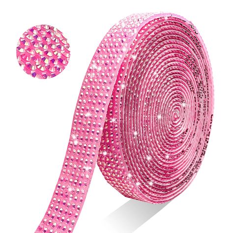 PRICES MAY VARY. Self Adhesive Rhinestone Ribbon: You will get a roll of glitter crystal rhinestone strips rhinestone sticker made of resin rhinestones,about 0.51" wide (6 rows rhinestone), each roll is 3 yard, each rhinestone is about 2 mm in diameter Beautiful Design: rhinestone tape uses colorful AB rhinestones, which can show different AB shiny colors when illuminated by light at different angles,It is more exquisite and beautiful, suitable for decorating various DIY items and festival occas Diy Crafts Wedding, Diamond Sticker, Christmas Resin, Rhinestone Ribbon, Wedding Halloween, Rhinestone Sticker, Birthday Items, Diy Rhinestone, Craft Wedding