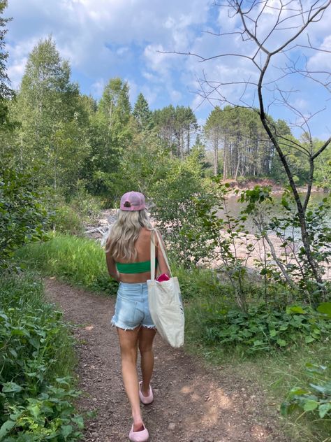 hiking | travel | hiking trails | hikibg outfits | traveling | swimming | swimsuit Cute Hiking Outfit Summer, Hiking Outfit Summer, Cute Hiking Outfit, Hiking Fits, Summer Hiking Outfit, Swimming Swimsuit, Summer Tropical, Travel Hiking, Swimming Outfit