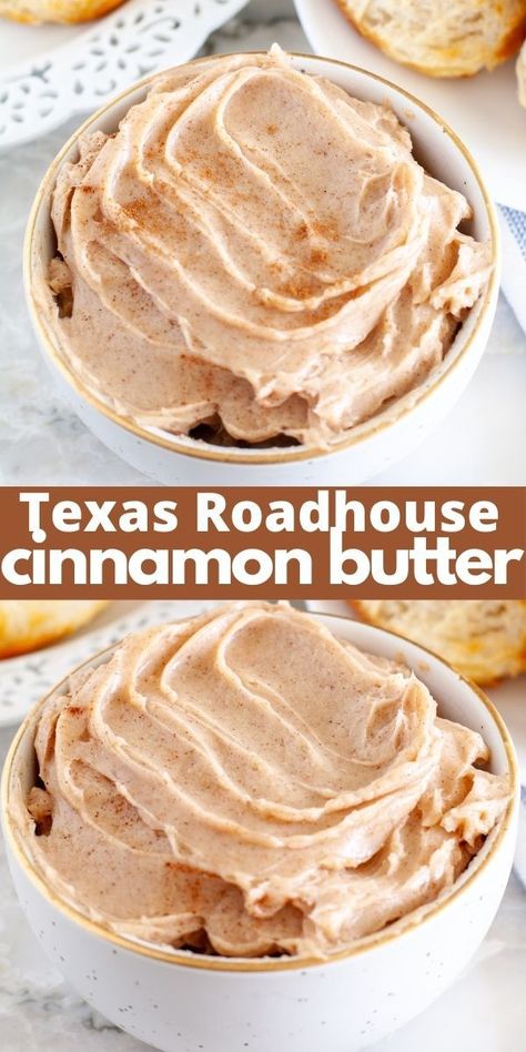 Roadhouse Cinnamon Butter, Texas Roadhouse Cinnamon Butter, Roadhouse Butter, Recipes Aesthetic, Bread Pancakes, Flavored Butter Recipes, Butter Recipes Homemade, Honey Butter Recipe, Flavored Butter