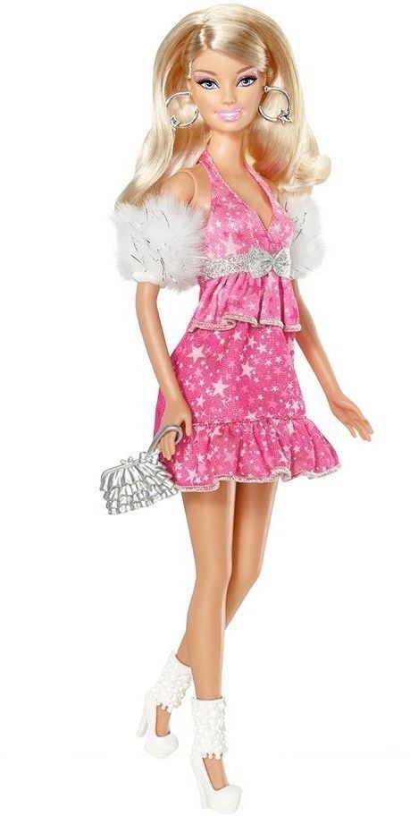 Barbie Doll Pink Outfit, Themed Barbie Dolls, Barbie Iconic Looks, Barbie 2000 Dolls, Barbie Dolls Outfits, Peppermint Princess, Pink Barbie Doll, Barbie Blonde, Barbie Gifts