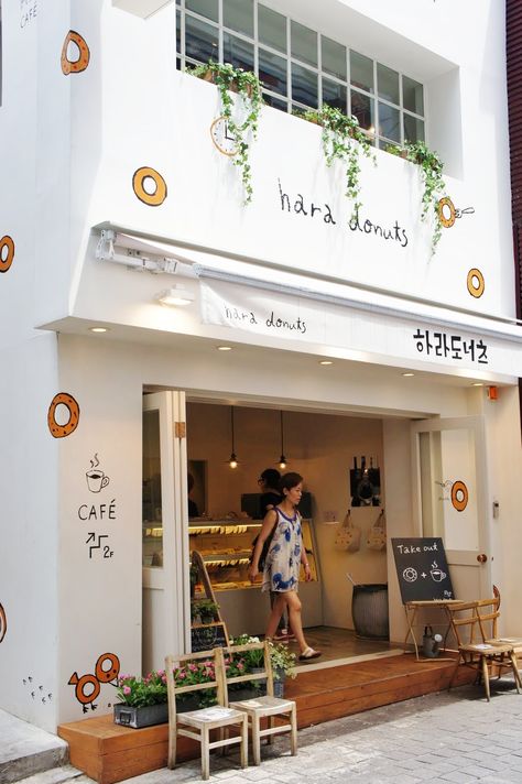 Myeongdong Seoul, Fasad Design, Don Pedro, Storefront Design, Exterior Signage, Cafe Shop Design, Mini Bars, 카페 인테리어 디자인, Jeonju