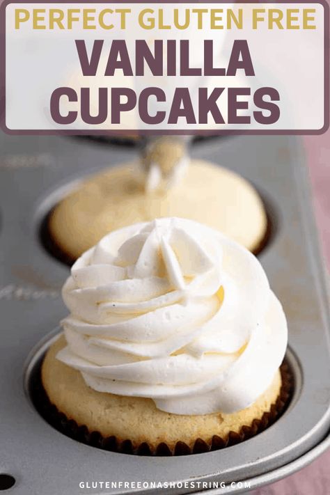 Sugar Free Vanilla Cupcakes, Gluten Free Vanilla Cupcakes, Dairy Free Deserts, Vanilla Cupcakes Recipe, Gluten Free Cupcake Recipe, Gluten Free Cupcakes Vanilla, Gluten Free Cake Recipe, Vanilla Cupcake Recipe, Gluten Free Cupcakes