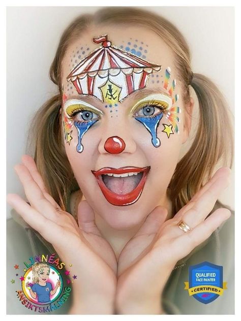 Circus Theme Face Painting, Circus Face Painting Ideas, Carnival Face Painting Ideas, Circus Face Paint, Paint Tattoo, Circus Carnival Party, Book Reading Journal, Carnival Themed Party, Face Paintings