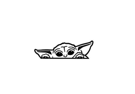 Star Wars Tattoo Small, Mandalorian Tattoo, Yoda Drawing, Herz Tattoo, Muster Tattoos, Cuadros Star Wars, Star Wars Drawings, Star Wars Tattoo, Cute Tattoos For Women