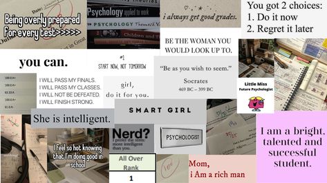 Study Notion Header, Study Aesthetic Header, Academic Validation Wallpaper, Vision Board Academic, Academic Inspiration, 2024 Manifestations, Psych Major, Study Girl, Study Buddy