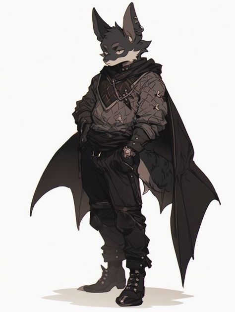 Racoon Character Design, Bat Character Design, Bat Character, Cat Character, Dnd Art, Game Character Design, Creature Concept Art, Creature Concept, Character Design References