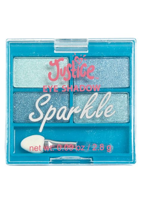 4 Piece Sparkle Eyeshadow Palette (original price, $4.90) available at #Justice Justice Makeup, Eyeshadow Basics, Make Up Kits, Sparkle Eyeshadow, Justice Accessories, Makeup Kit For Kids, Alat Makeup, Hello Kitty Makeup, Makeup Holder