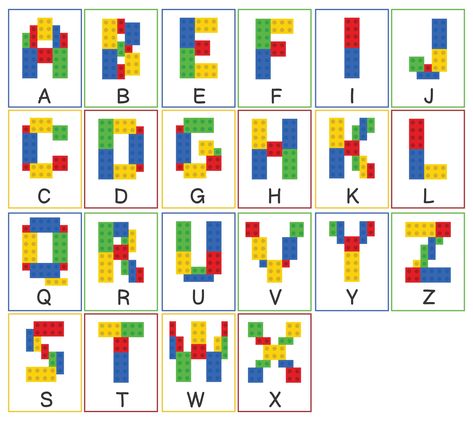 Lego Emotions Printable, Lego Numbers Printable, Lego Printable Activities, Lego Word Building, Lego Names Letters, Lego Patterns Printable Templates, Lego Alphabet Letters Free Printable, Lego Printables Templates, Lego Font Free Download