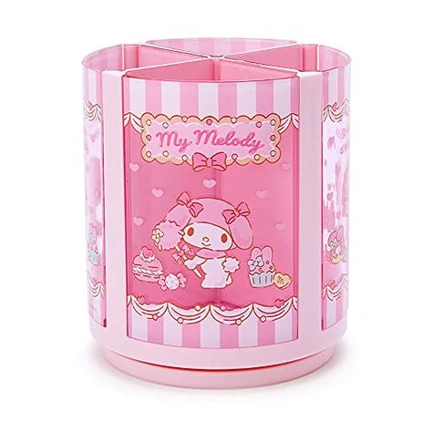 SANRIO My Melody 213136 Rotating Pen Stand Takeshita Street, Sanrio Store, Kawaii Pens, Pen Stand, Kawaii Panda, Cute School Supplies, Kawaii Room, Hello Kitty Items, Pink Plastic