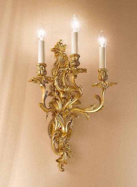 Golden Wall Lamps, Lights For Plants Indoor, Baroque Lighting, Fairy Bedroom Aesthetic, Gold Frame Gallery Wall, Crystal Lights, Fairy Bedroom, House Interior Design Styles, Gold Nursery