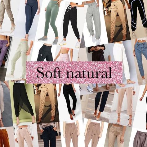 Kibbe body types on Instagram: "Soft Natural 👖 Pants should be lightweight and slightly draped, with a bit of soft detail or ornate trim (gathers, shirring, soft pleats). Legs may be softly straight, draping about the ankle, or slightly tapered and pegged. Soft Naturals look great in relaxed styles. I used to have problems with finding good SN trousers but when I got it down i found some good options. What do you wear as a SN?" Soft Natural Pants, Kibbe Body Types, Soft Wavy Hair, Autumn Color Palette Fashion, Style Analysis, Gamine Style, Outfit Formulas, I Got It, Warm Autumn