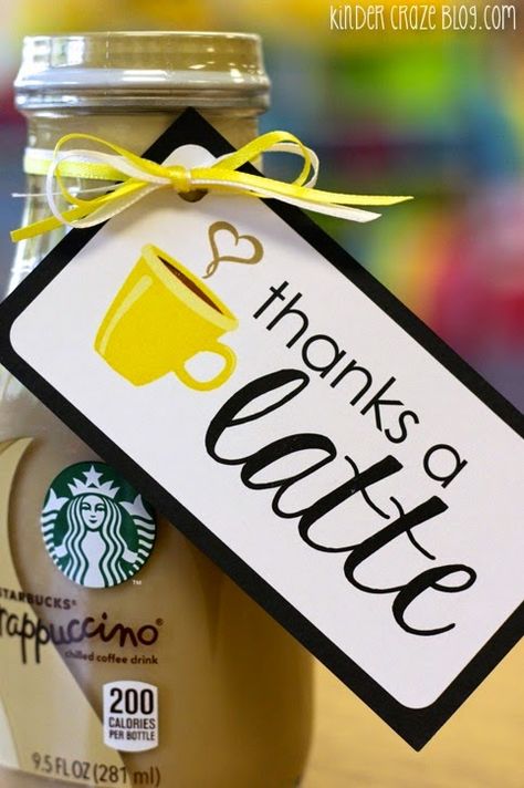 FREE gift tags… great for parent volunteer thank you gifts at the end of the school year Thanksgiving Teacher Gifts, Marketing Gift, Volunteer Gifts, Thanks A Latte, Volunteer Appreciation, Employee Appreciation Gifts, Free Gift Tags, Staff Appreciation, Client Gifts