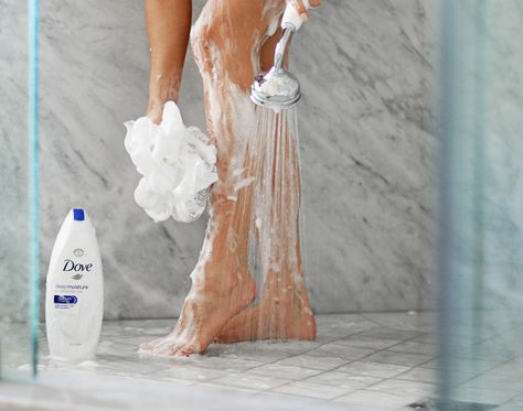 Dove in shower Sydne Style uses Dove deep moisture body wash for beauty blogger secrets Dove Deep Moisture, Reading A Magazine, Plane Rides, Drinking More Water, Travel And Work, Women's Diving, Dove Body Wash, Skincare Products Photography, An Apple A Day