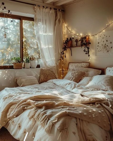 Cozy Clean Bedroom, Cozy Room Bedroom, Woman Room Ideas, Inspiring Aesthetic, Bedroom Inspiration Cozy, Dream Bedroom Inspiration, Cozy Rooms, Dream Bedrooms, Cozy Bedrooms