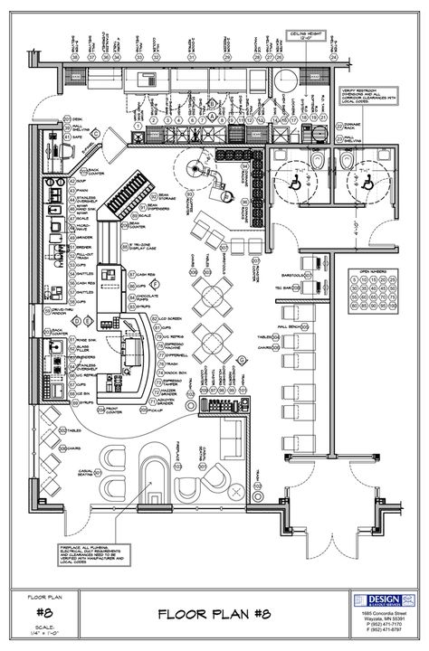 Coffee Shop floor plan Coffee House Floor Plan, Coffee Shop Architecture Plan, Bakery Cafe Floor Plan, Bakery Plan Layout, Coffee Shop Plan Layout, Cafe Floor Plan Coffee Shop, Bakery Layout Floor Plans, Cafe Plan Architecture Coffee Shop, Coffee Shop Layout Floor Plans