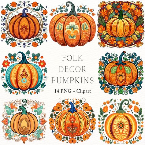 Happy Mabon, Scandinavian Autumn, Thanksgiving Graphics, Cultural Design, Seasonal Vegetables, Folk Painting, Arte Folk, Pumpkin Clipart, Design Textile