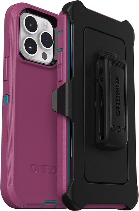 OtterBox iPhone 14 Pro Max (ONLY) Defender Series Case - CANYON SUN (Pink), rugged & durable Blue Suede Shoes, Cellular Phone, Otterbox Iphone, Otterbox Defender, Play Hard, Synthetic Rubber, Blue Suede, Blue Shoes, Case For Iphone