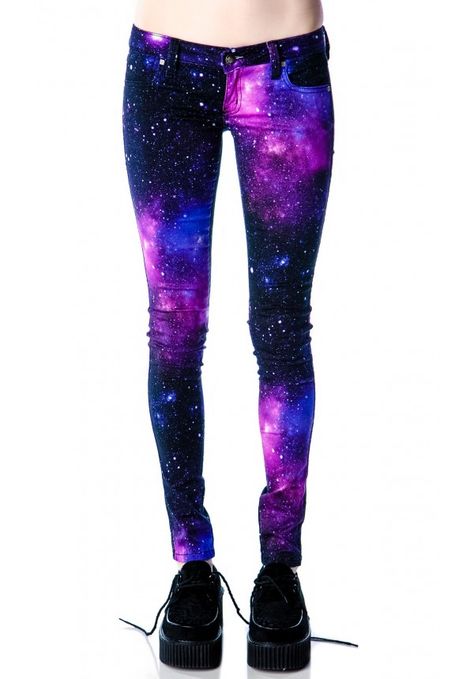 ❤ Galaxy Pants, Galaxy Print Leggings, Galaxy Outfit, White Jeggings, Galaxy Leggings, Galaxy Fashion, My Bff, Galaxy Print, Stretchy Leggings