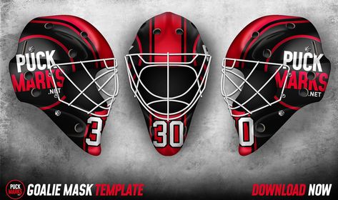 Hockey Helmet Design, Goalie Helmet Design, Goalie Mask Designs, Hockey Helmet, Number Fonts, Panther Logo, Nhl Logos, Hockey Mask, Goalie Mask