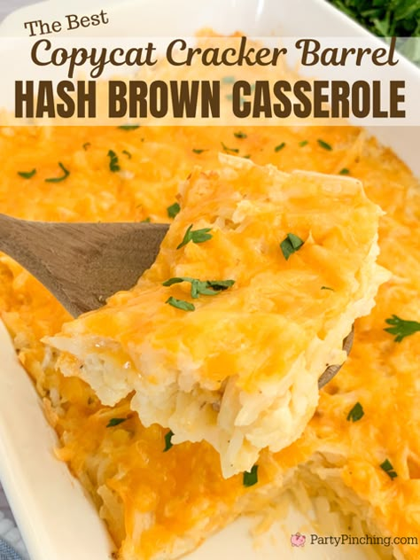 cracker barrel hashbrown casserole, best cracker barrel copycat hash brown casserole, best casserole recipes, best casseroles, best breakfast brunch holiday christmas casserole recipe, easy casserole recipes, best easy comfort food, best cracker barrel recipes, gluten free Copycat Hashbrown Casserole Barrels, Christmas Hash Brown Casserole, Copycat Hash Brown Casserole, Cracker Barrel Copycat Hashbrown Casserole, Crackle Barrel Hash Brown, Copycat Cracker Barrel Potato Casserole, Hash Brown Casserole Cracker Barrel, Mr Dells Hashbrown Casserole, Copycat Cracker Barrel Hash Brown Casserole