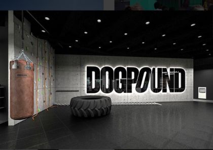 Dogpound Workout, Dogpound Gym, Commercial Gym Design, Boutique Gym, Sofia Sanchez, Gym Design Interior, Cat Gym, Gym Setup, Barber Shop Decor