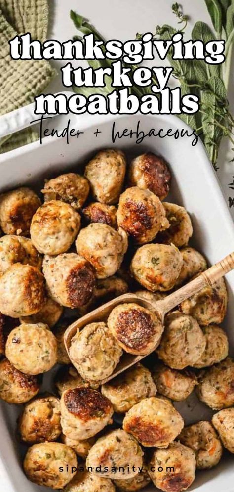 Savor the flavors of the holidays anytime! These tender Thanksgiving turkey meatballs are packed with aromatic herbs and veggies. Freeze for easy meals all year long. Turkey Meatballs Thanksgiving, Thanksgiving Turkey Meatballs, Thanksgiving Meatballs, Veggie Meatballs, Turkey Meatball, Meatballs Easy, Holiday Meals, Turkey Meatballs, Thanksgiving Menu